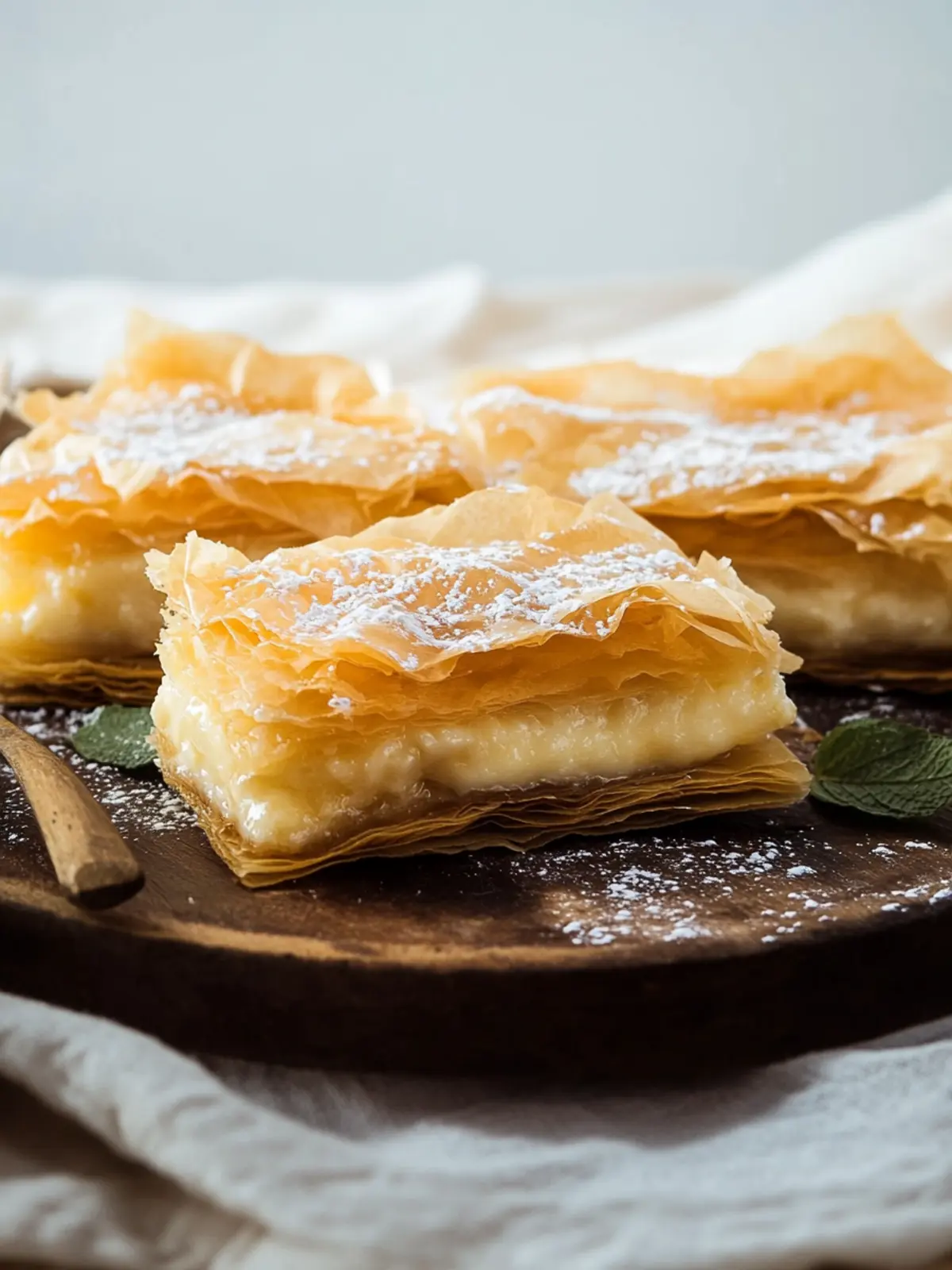 Greek Bougatsa: Flaky Phyllo, Creamy Custard, Iconic Taste